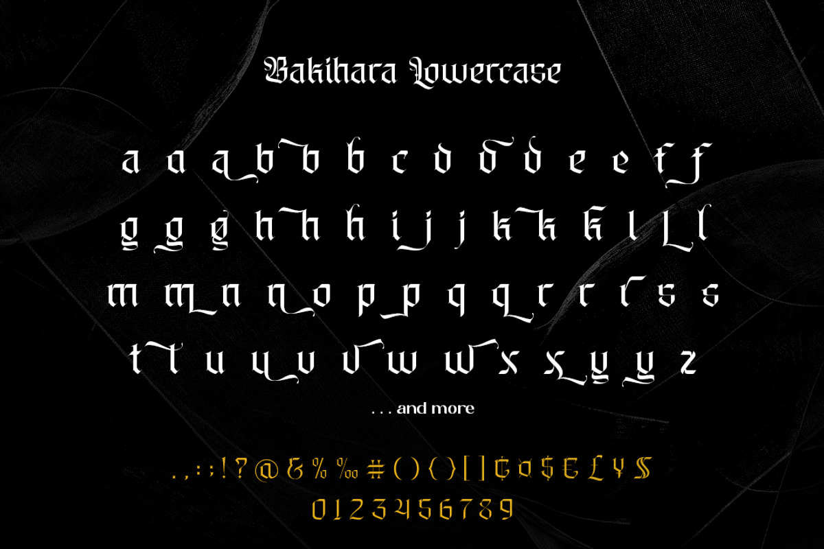 Bakihara - Blackletter Font Family, a Blackletter Font by Ekahermawan (Photo 12 of 13)