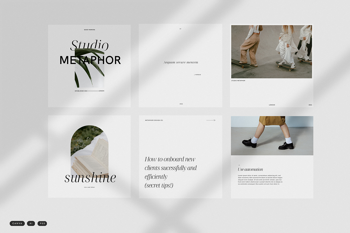 METAPHOR - Social Media Templates, a Social Media Template by GRPXSTORE (Photo 2 of 6)