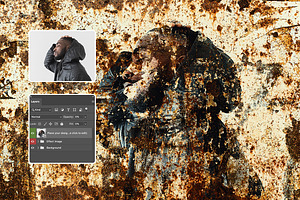 Corroded Painting Photo Effect