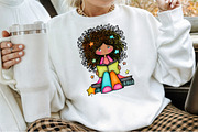 Quirky Cute Little Girl Clipart, an Illustration by Sublimation Artist (Thumbnail 4 of 6)