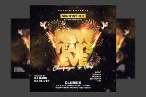 New Year Eve Party Flyer Template