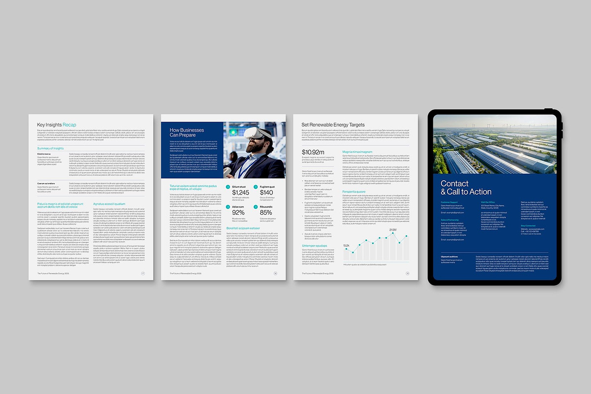 Digital Brochure & Ebook Template, a Brochure Template by BrandPacks (Photo 4 of 6)
