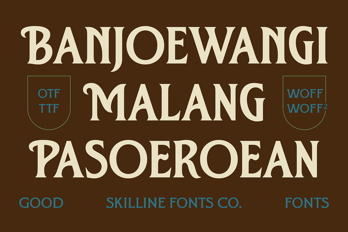 SFC Crest Pier - Duo Font + Extras, a Handwritten Font by Skilline Supply Co. (Photo 3 of 15)