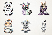 Halloween Cute Boo Animals Clipart, an Animal Illustration by RobertsArt (Thumbnail 5 of 7)