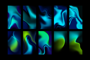 FLUID 2 Retro-Futuristic Backgrounds