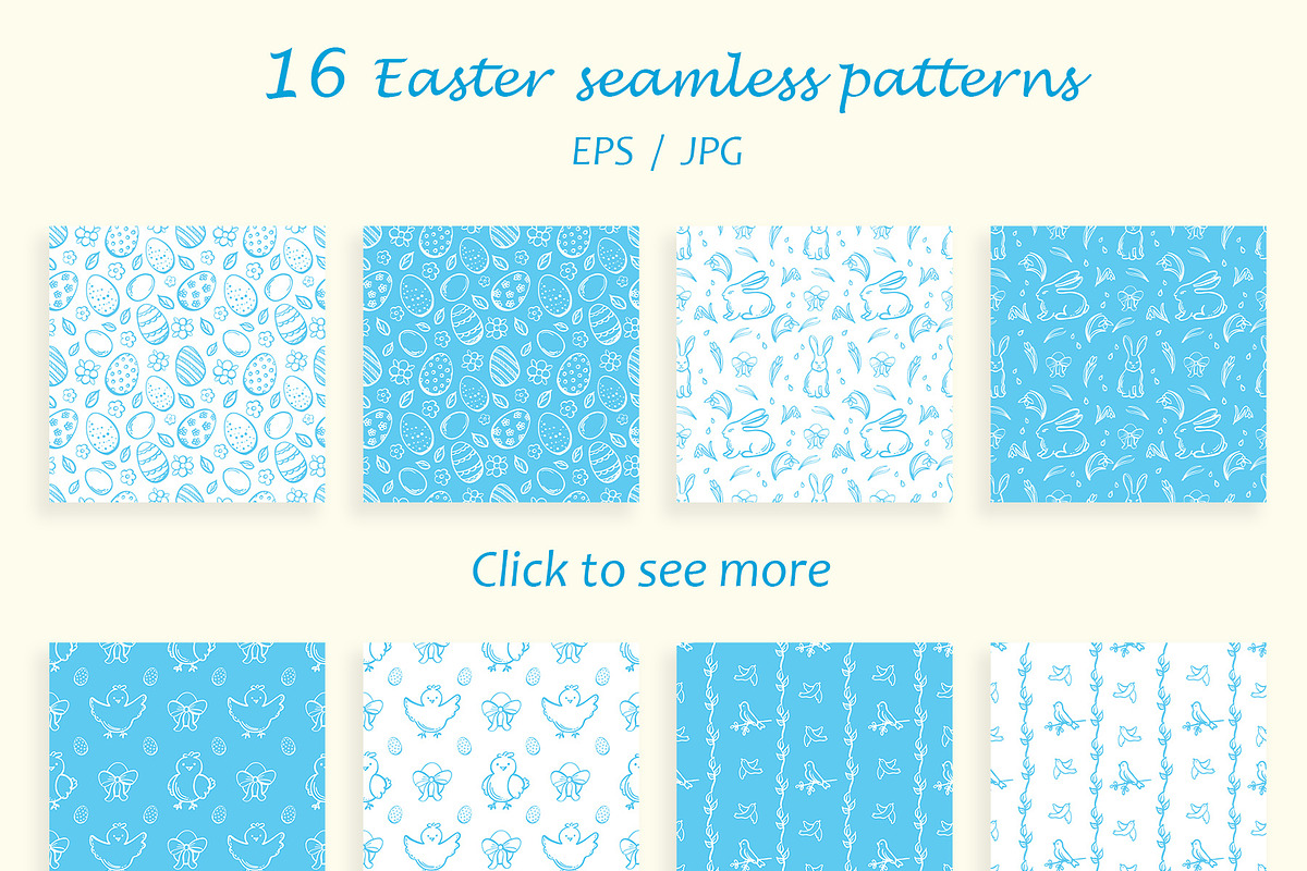 Easter Whimsy illustrations clip art, a Seasonal Illustration by susie-p-art (Photo 10 of 15)