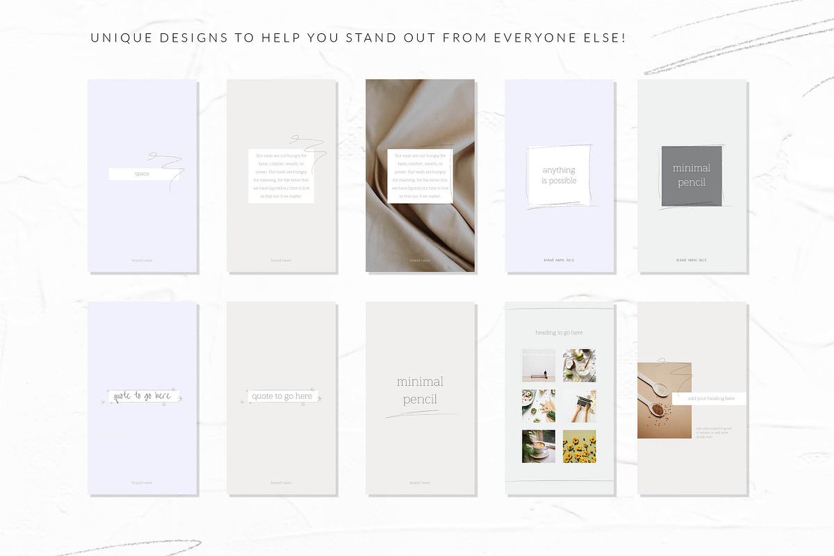 Minimal Canva Instagram Template, a Social Media Template by CreativeWilderness (Photo 6 of 12)