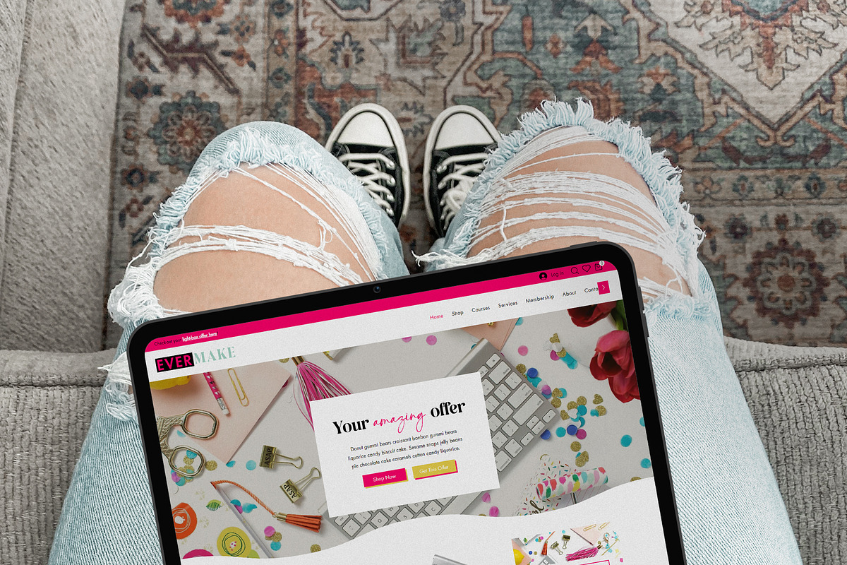 EverMake Wix Website Template, a Wix Template by Girl Boss From Home (Photo 6 of 6)
