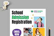 School Admission Flyer Design, a Flyer Template by MightyDesign (Thumbnail 2 of 8)
