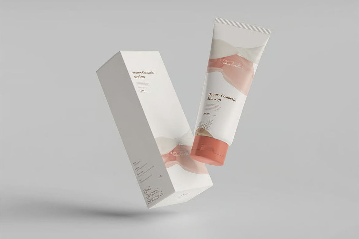 Packaging Cosmetic Mockup, a Packaging Mockup by zippypixelstudio (Photo 2 of 7)