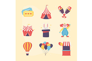 circus show set, an Object Illustration by studiogstock