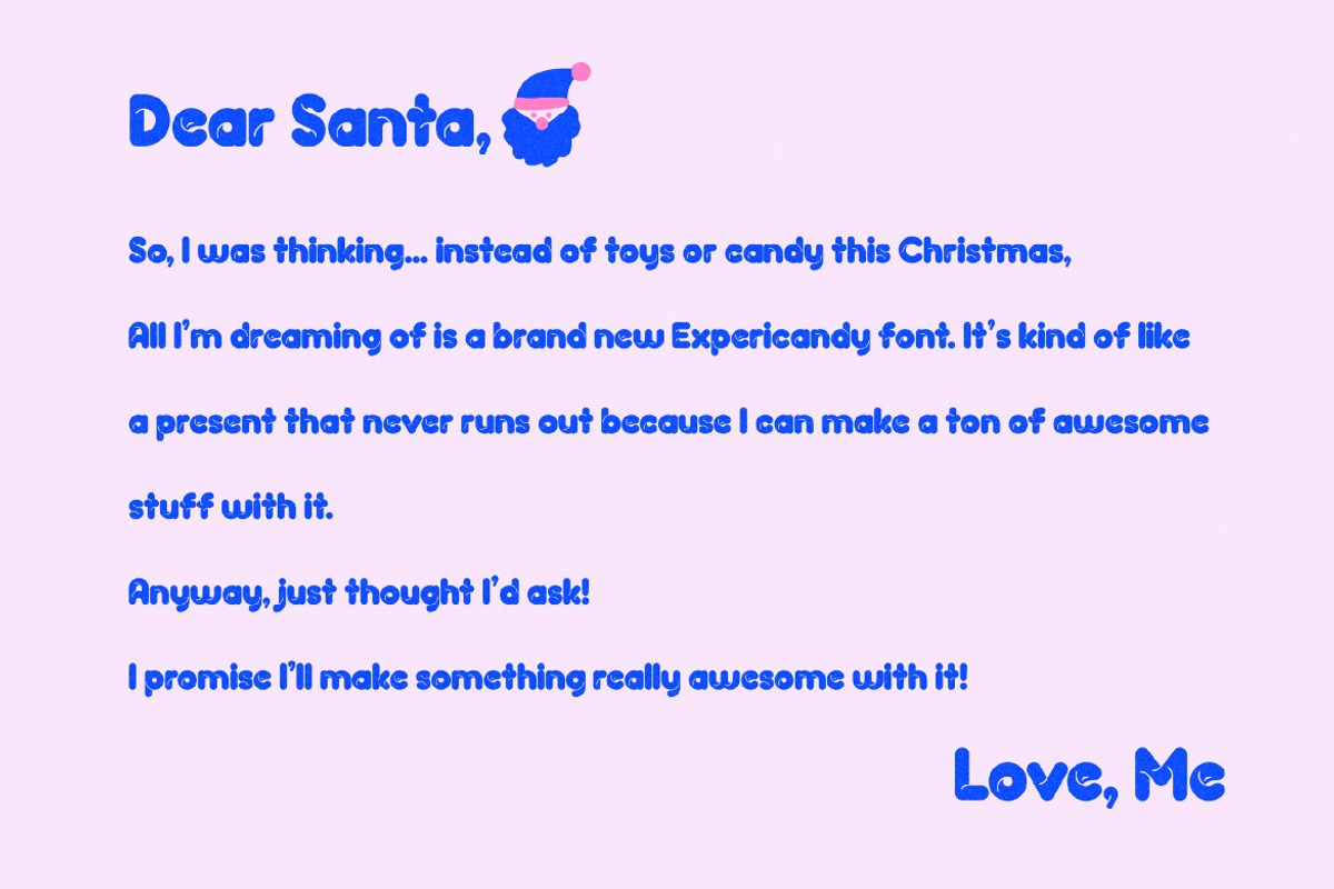 Expericandy, a Sans Serif Font by graphicook (Photo 9 of 10)