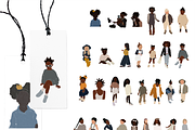 Children's clipart, child and mother, a Person Illustration by Yana_mide (Thumbnail 2 of 9)