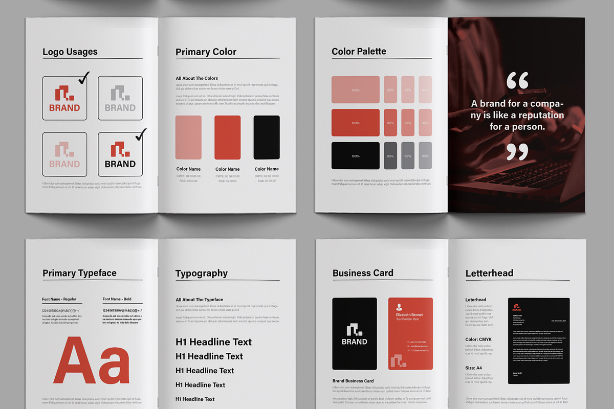 Identity Brand Manual Guidelines, a Brochure Template by ContestDesign (Photo 3 of 4)