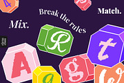 Chaos Blocks - playful pixel font, a Symbol Font by Elena Choo (Thumbnail 4 of 12)