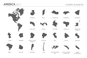 233 Silhouettes of Countries, an Education Illustration by asantosg (Thumbnail 5 of 26)