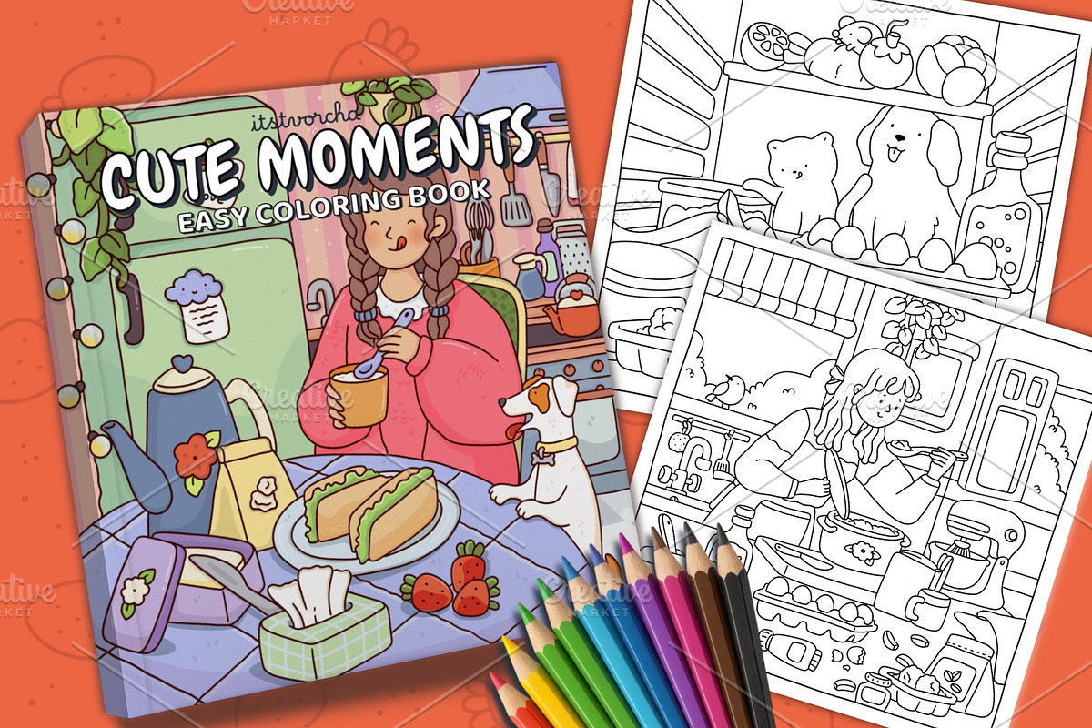 Cute Moments – Easy Coloring Book, a Person Illustration by Bold & Easy Coloring Book (Photo 1 of 2)