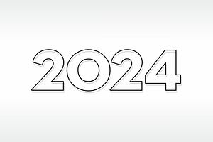 Creative 2024 Logo, 2024 New Year, a Branding & Logo Template by designnprints