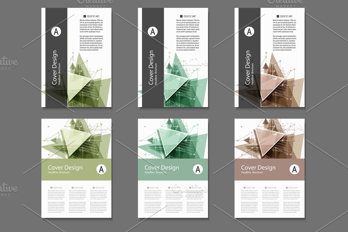 Abstract Triangle Brochure, a Brochure Template by Haisonok