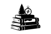 Vintage Book Stack Adventure Bundle, an Illustration by Designs_River (Thumbnail 23 of 31)