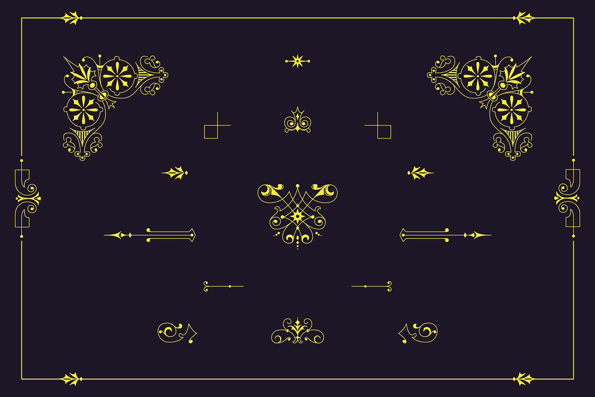 Decorative Vector Ornaments 3, a Decorative Illustration by digiful (Photo 4 of 5)