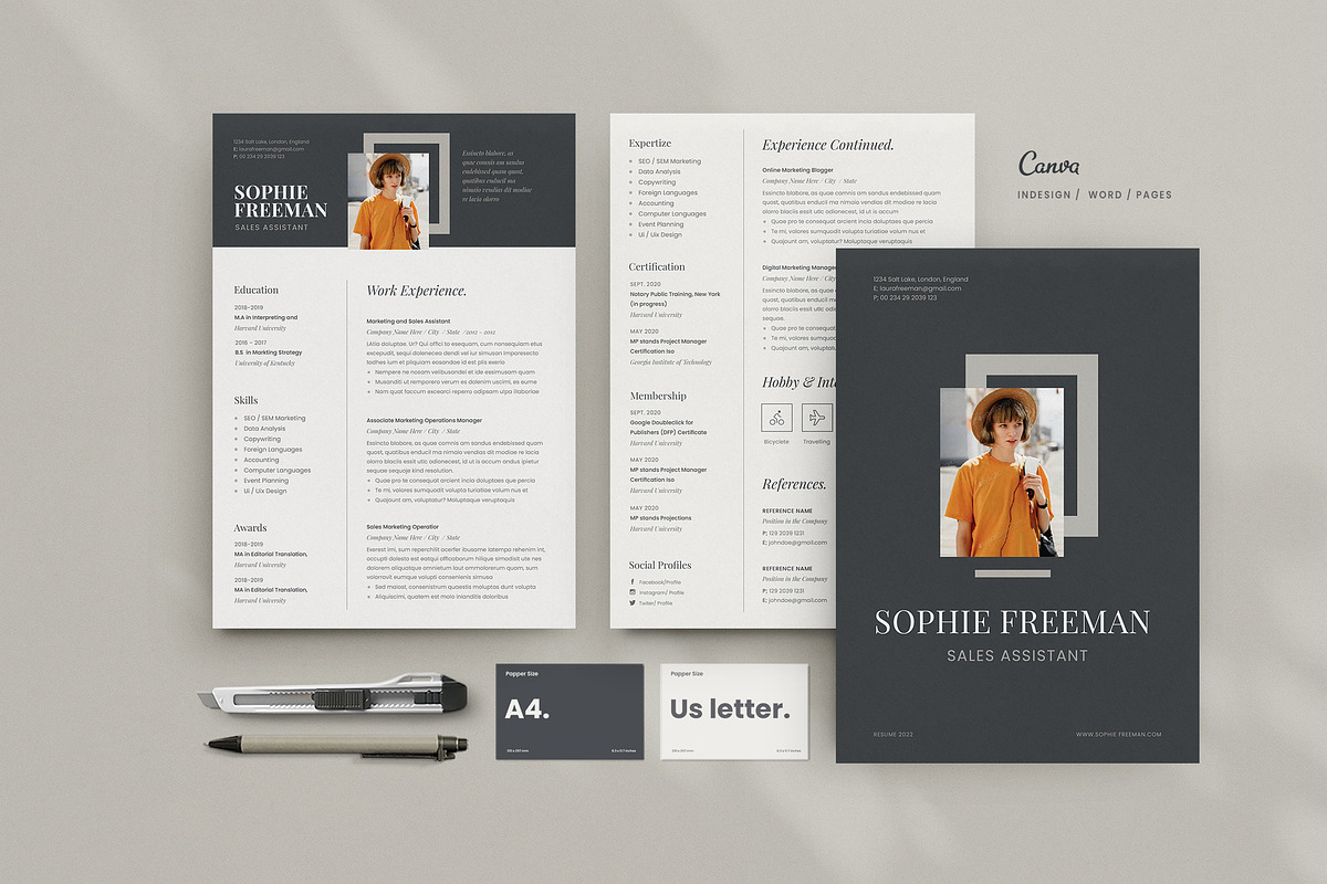 Resume for Canva, a Resume Template by Estartshop (Photo 1 of 7)