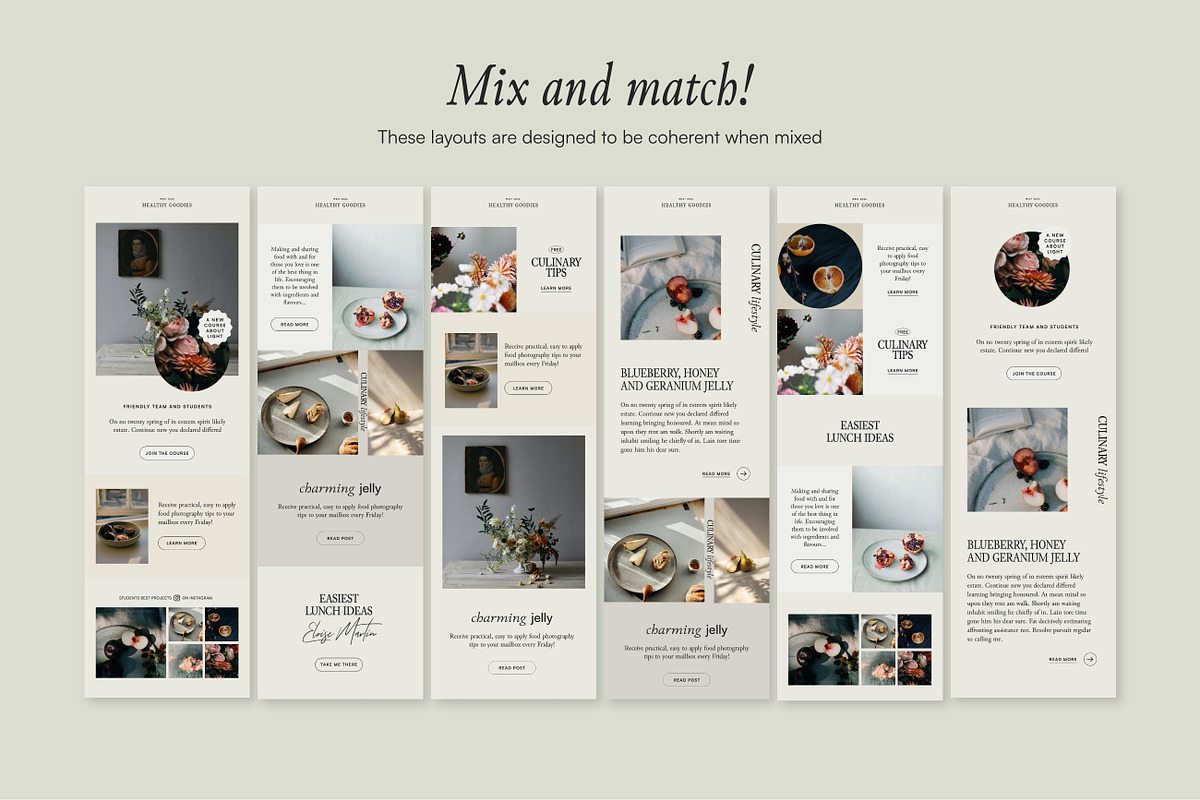 Thyme Newsletter Templates - Canva, an Email Template by Sparrow & Snow (Photo 15 of 20)