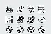 39 Vector Digital SEO Icon Pack, an Outline Icon by adenpinkstore (Thumbnail 3 of 10)