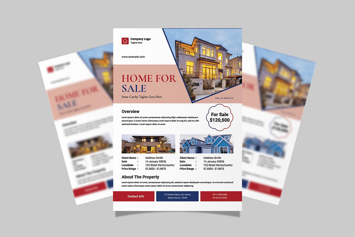 Real Estate Flyer Template, a Flyer Template by E-Type (Photo 2 of 3)