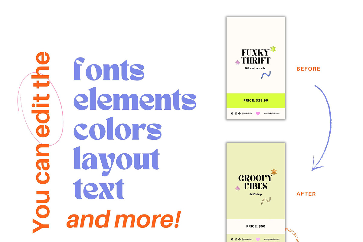 Ecommerce Hang Tag Canva Templates, a Card Template by Hell Yeah Designs (Photo 7 of 10)