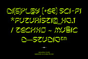 Reduste – Dark Techno Sci-Fi Font, a Sans Serif Font by Drizy (Thumbnail 3 of 10)