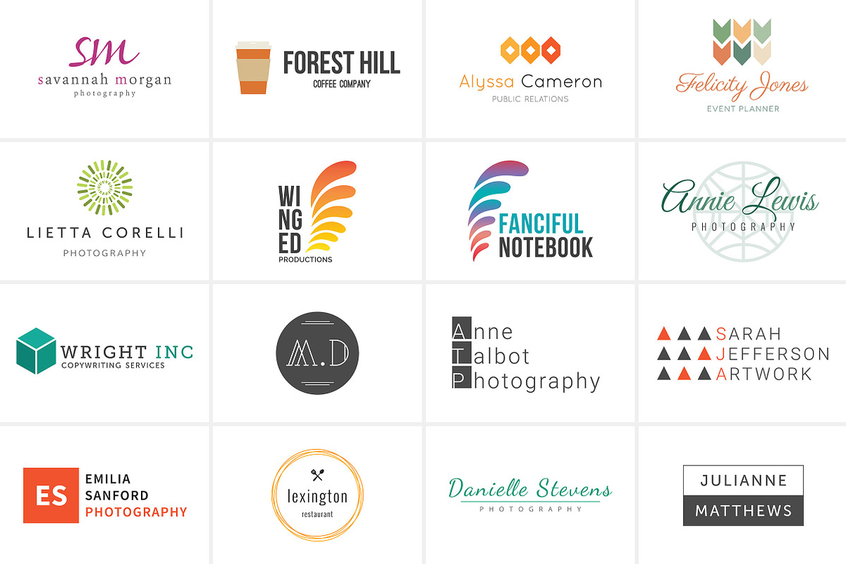 50 Premade PSD Logo Templates Bundle, a Branding & Logo Template by Studio 365 Designs (Photo 3 of 4)