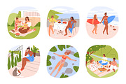 People do summer outdoor activities, a Person Illustration by Good Studio (Thumbnail 2 of 5)