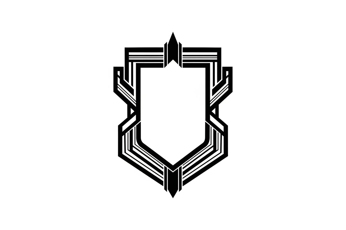 Art Deco Shield Frame SVG Bundle, an Illustration by Creativeshirt (Photo 5 of 31)
