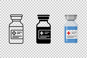 Medical Vial Bottle Vector Set, an Object Graphic by Artonix (Thumbnail 3 of 3)
