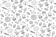 4th Of July Seamless Pattern And Ico, a Pattern Graphic by Iconka (Thumbnail 2 of 3)