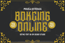 Bokcing Online - Gothic Font