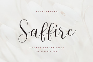 Saffire - Lovely Script Font