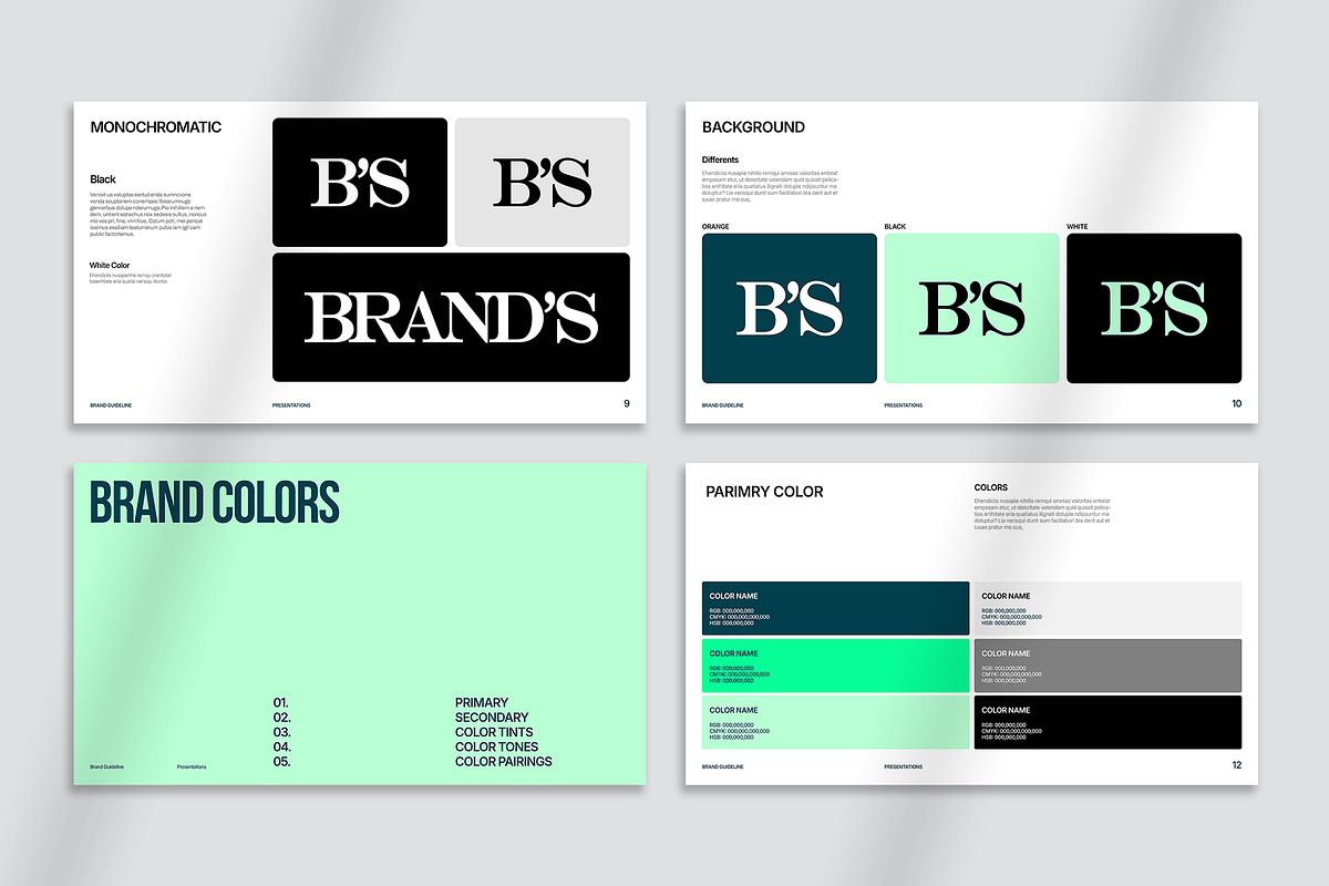 Brand Guidelines Presentation, a Presentation Template by Oriofix (Photo 7 of 10)