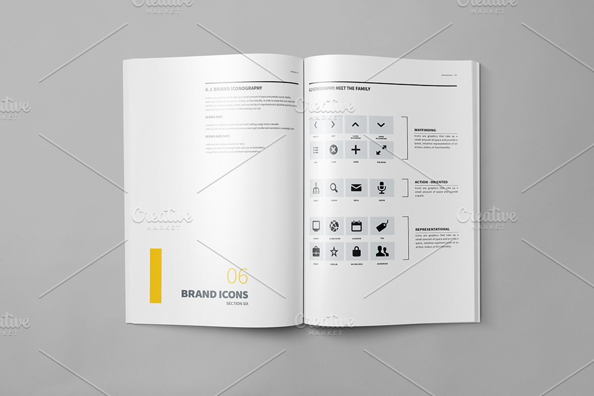 Brand Manual 32 Pages A4 / US Letter, a Brochure Template by Mastergfx (Photo 15 of 35)