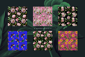 Peonies And Beetles PATTERNS