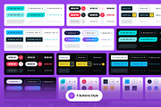 Figma Component - UI Buttons Kit #2, an UI Kit Template by SLAB! Design (Thumbnail 3 of 3)
