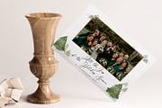 Pine Tree Christmas Photo Card PSD, a Card Template by By Stephanie Design (Thumbnail 1 of 5)
