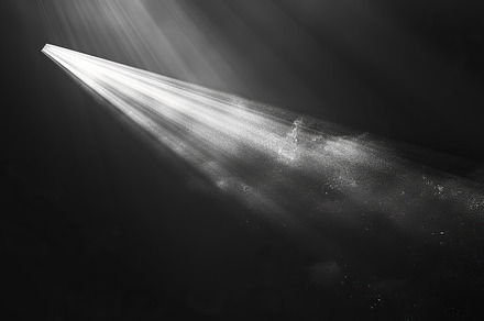 A powerful sunbeam shining through a, a Photo by LOGOCREATIVE