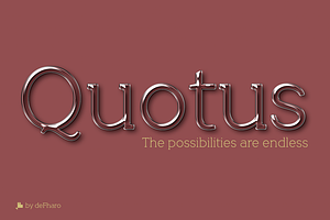 Quotus Slab Bracketed -8 Fonts-