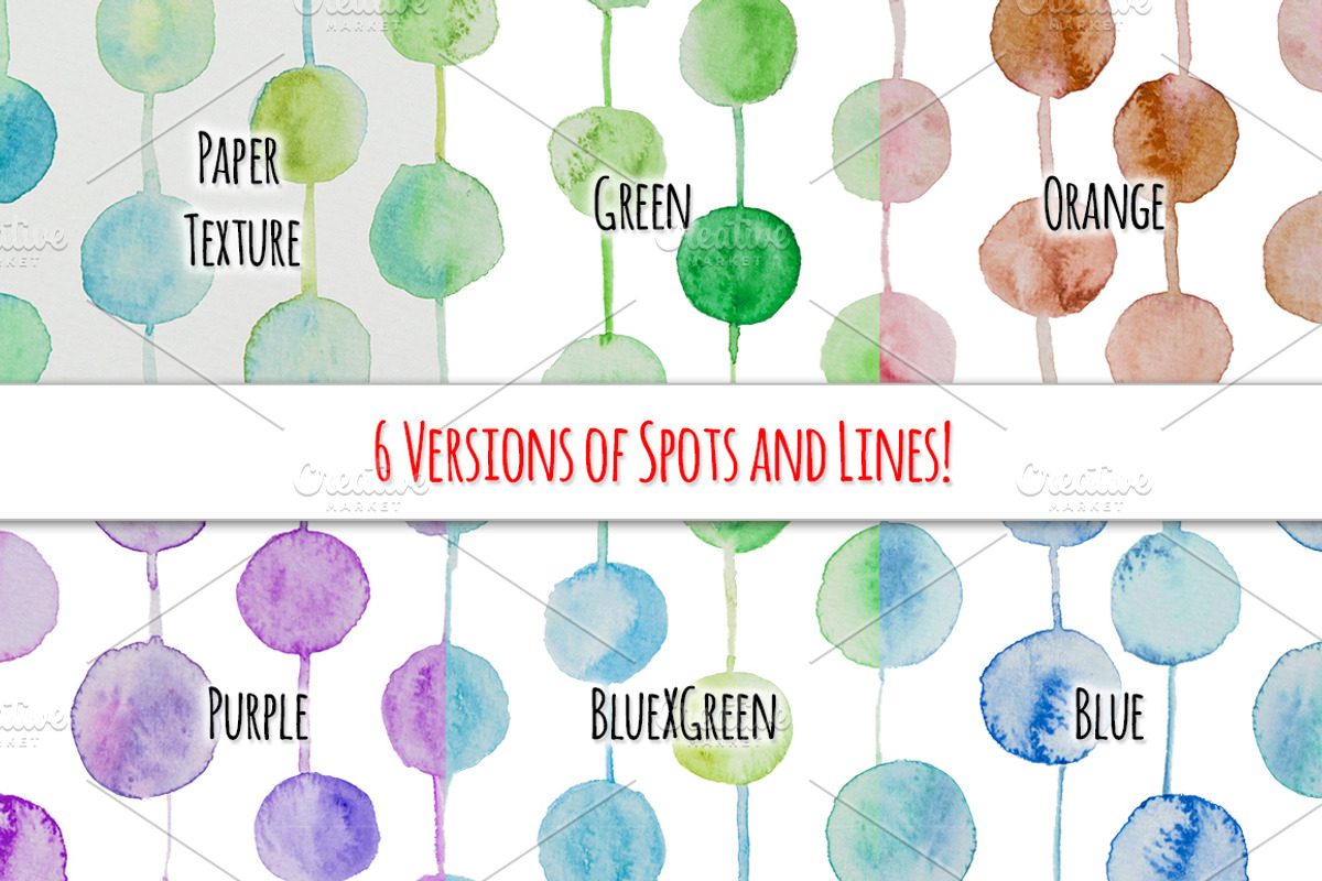 Seamless Watercolor Pattern Bundle, a Pattern Graphic by Violet LeBeaux (Photo 3 of 5)