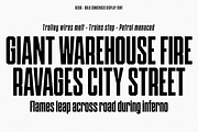 Redig - Condensed bold sans, a Sans Serif Font by Great Scott! (Thumbnail 11 of 12)