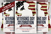 Veterans Day Flyer, a Flyer Template by AyumaDesign (Thumbnail 1 of 3)