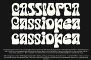 Cassiopea - Psychedelic typeface, a Font by HeyFonts (Thumbnail 2 of 12)
