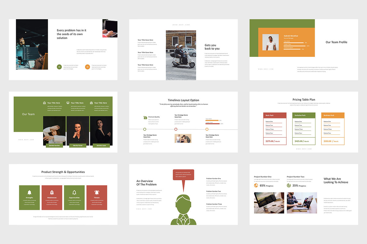 Dori : Investor Pitch Powerpoint, a Presentation Template by Punkl Camp (Photo 3 of 9)